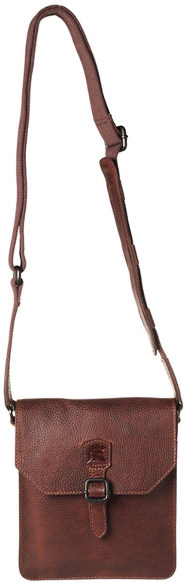 Pylos59 Kleine Crossbodytas / Schoudertas Leer - Samoon - Cognac