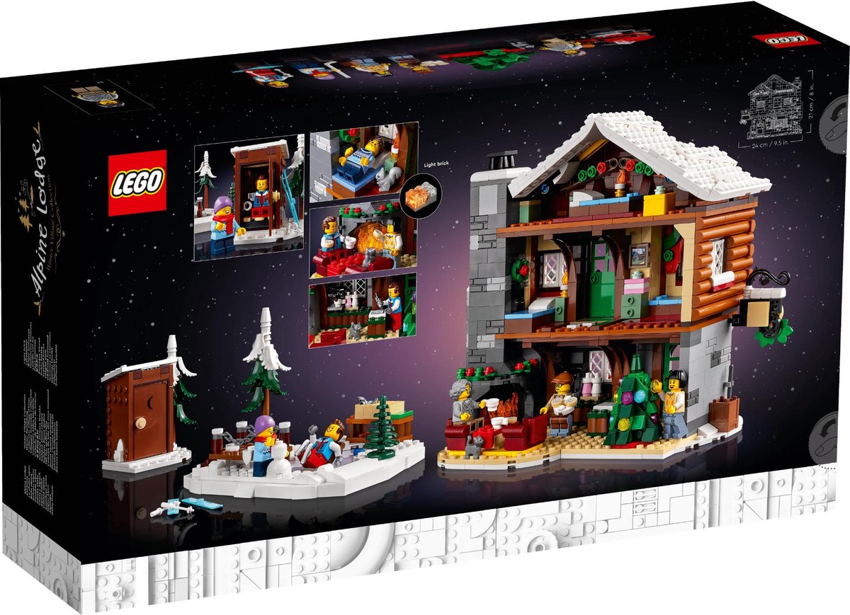 LEGO 10325 Icons Skihut Modelhuis Bouw en Decoratie Set — afbeelding 17