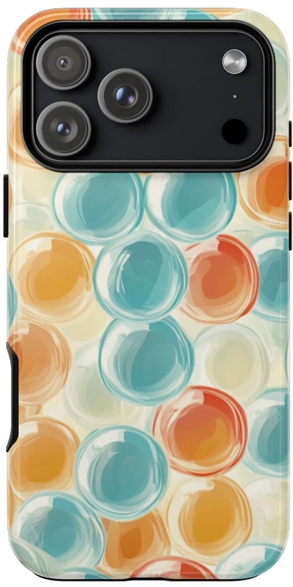 Kleurrijk Bubbeltjespatroon – Telefoonhoesje Geschikt voor iPhone 17 Pro Max