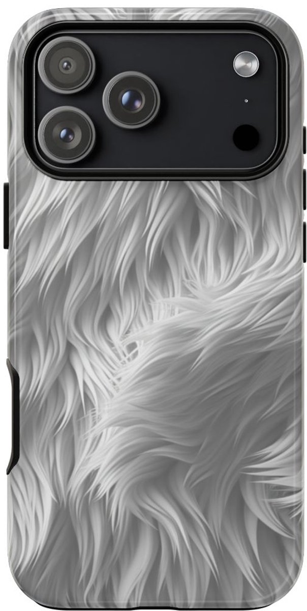 Wit Bontstructuurpatroon – Telefoonhoesje Geschikt voor iPhone 17 Pro Max