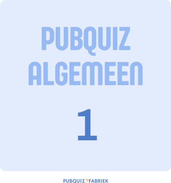 Pubquiz Algemeen 1 - 8 Rondes - 80 Vragen - Antwoordbladen voor 15 Teams - Kant en Klare Pubquiz - Pubquiz Spel - Vragen & Antwoorden - Pub Quiz - Familiespel - Gezelschapsspel - Spellen