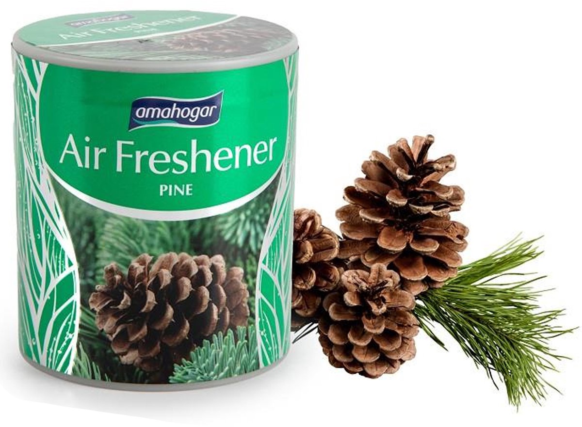 Ama Hogar Geur gel Dennen geur - 95 gram - geur blikje - 6 x 7 cm - auto/interieurparfum/luchtverfrisser