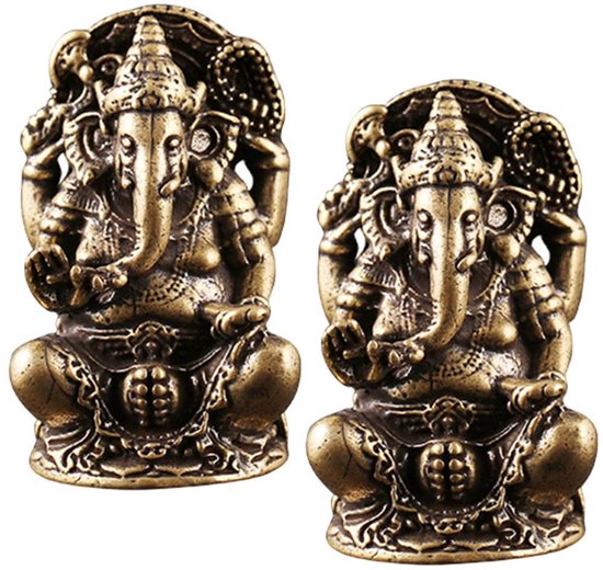 Messing Ganesh Beeldje voor Geluk