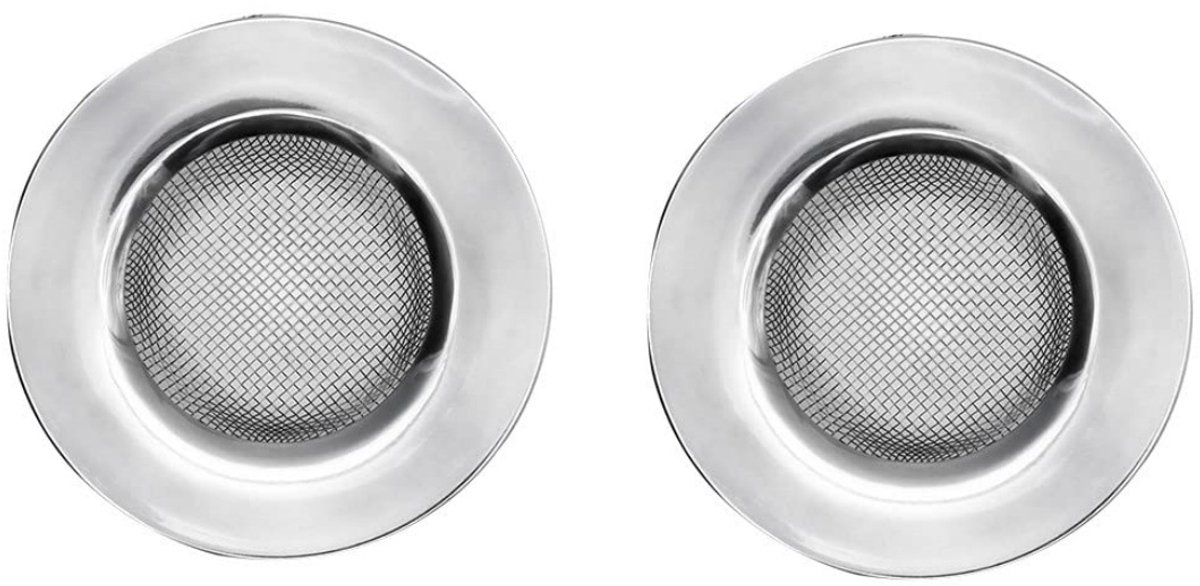 EXCITAT Afvoerzeef - Gootsteenzeef - Roestbestendig - voor Badkamer, Keuken - 2 stuks