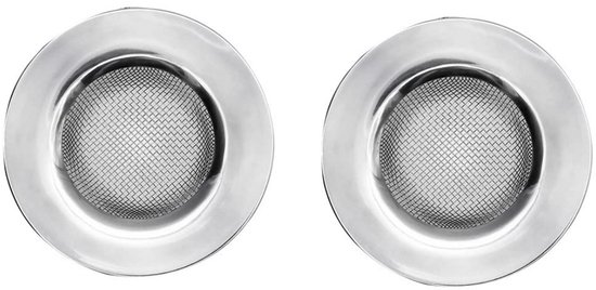 2 Stuks Gootsteen Zeef Afvoerstop voor de Keuken 78 mm - Afvoerzeef