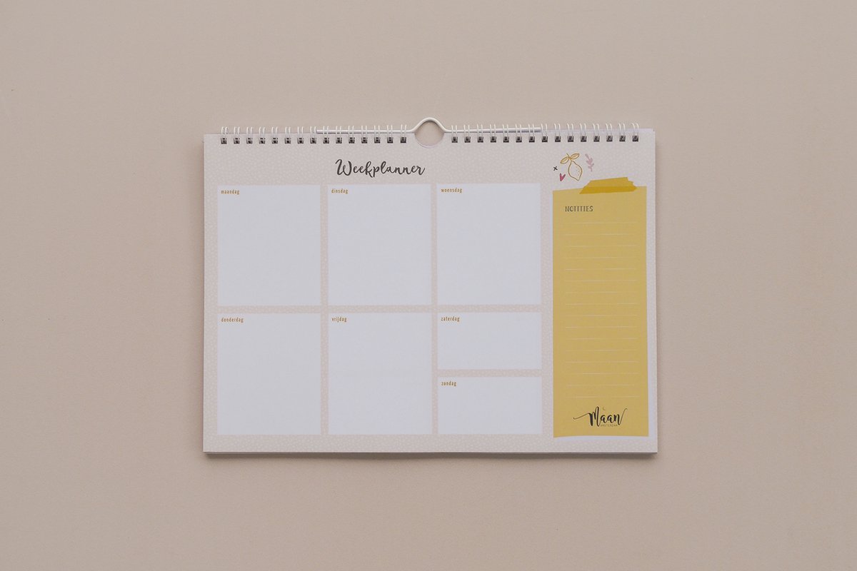Maan Amsterdam Weekplanner inclusief stickervel - To do planner - Werkplanner - Ongedateerd - A4 - Universe — afbeelding 11