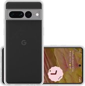 Hoes Geschikt voor Google Pixel 7 Pro Hoesje Cover Siliconen Back Case Hoes - Transparant