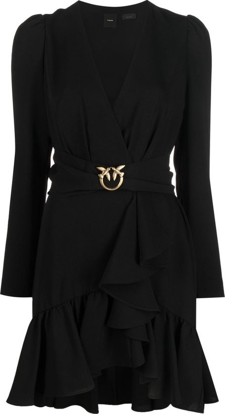 Robe Pinko avec boucle logo abito Zwart Taille : XS (40) | bol.com