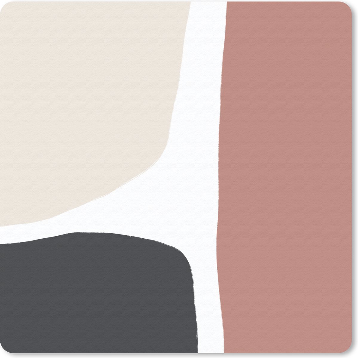 Muismat 20x20 cm - Mousepad Pastel - Abstract - Design - Muismatten