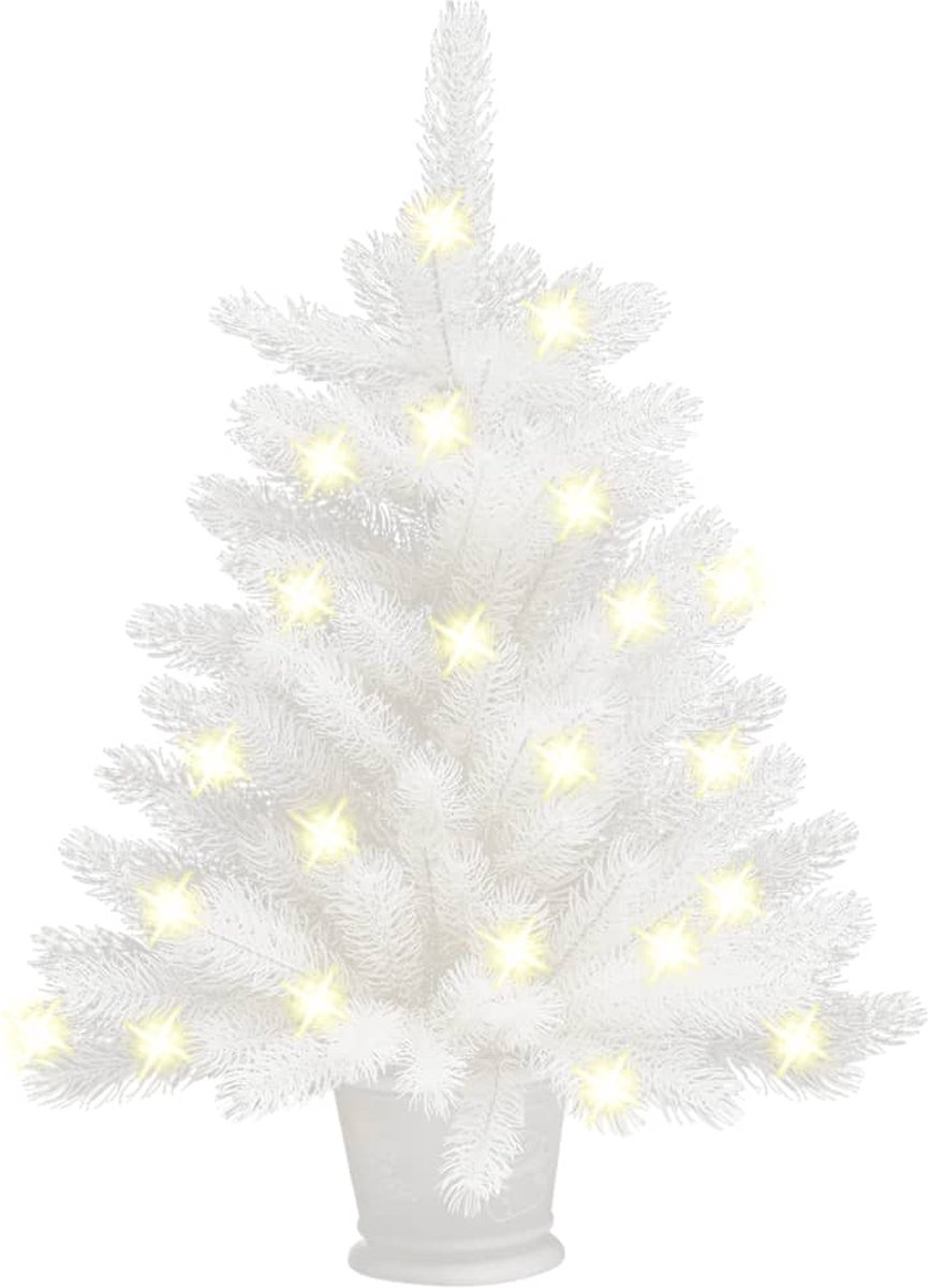 Prolenta Premium - Kunstkerstboom met LED's 65 cm wit