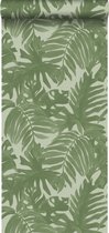 ESTAhome behangpapier tropische bladeren vergrijsd olijfgroen - 138990 - 0,53 x 10,05 m