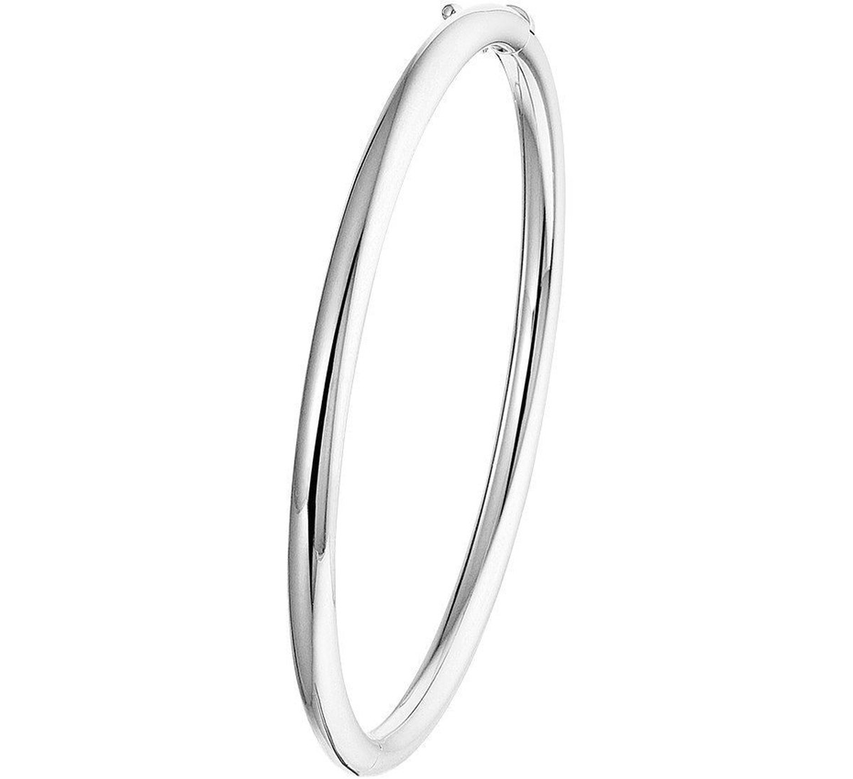 Bangle Scharnier Ronde Buis 4 X 60 Mm Zilver Gerhodineerd