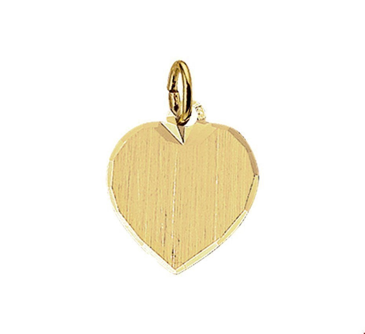 Trendjuwelier huiscollectie 4008403 Gouden graveerplaat hartvormig