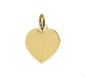 Trendjuwelier huiscollectie 4008403 Gouden graveerplaat hartvormig