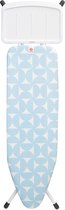 Brabantia Strijkplank B - met Stoomunithouder - 124 x 38 cm - Fresh Breeze