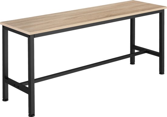 tectake TV-meubel Carlow 110x41,5x50,5cm, Industrieel Licht Hout, Eiken