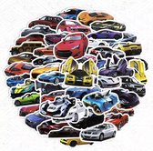 Auto Stickers 50 Stuks | Sportauto Stickers | Thema Auto's | Laptop Stickers | Decoratie | Stickers Kinderen | Stickers Volwassenen | Stickervellen | Plakstickers | Race Auto Stickers | Stickers Bullet Journal | Planner Stickers