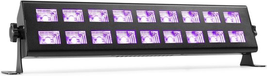 Foto: Blacklight beamz buv293 led blacklight bar met 18 uv led s van 3w