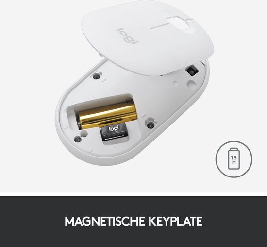 Logitech Pebble M350 - Draadloze Muis - Bluetooth - Zwart