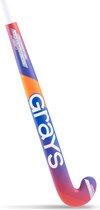 Grays houten hockeystick 100i Ultrabow Indoor Jun Stk Blauw / Rood - maat 34.0