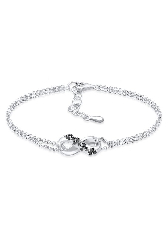 Elli PREMIUM Dames Armband dames Infinity symbool met diamant (1.95 ct.) in 925 sterling zilver