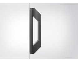 Tebaflex | Zelfklemmende greep Antraciet | Handgreep Antraciet voor glazen schuifdeur en glazen schuifwand