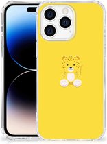 TPU Case Apple iPhone 14 Pro Max Smartphone hoesje met doorzichtige rand Baby Leopard