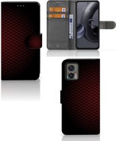 GSM Hoesje Motorola Edge 30 Neo Telefoonhoesje met foto Geruit Rood