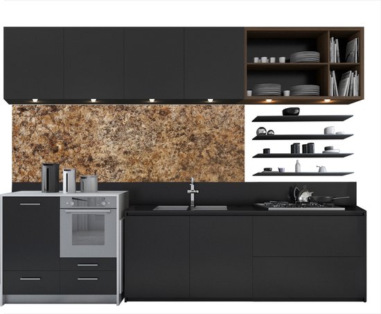 Keuken achterwand behang - Waterafstotend - Graniet - Design - Structuur -  Steen -... | bol.com