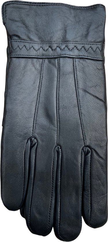 Hand Fellow Echte lederen handschoenen voor heren, met fleece gevoerd, geschikt voor touchscreen, lederen rijhandschoenen winterhandschoenen thermische handschoenen (zwart geribd, S), XXL Hand Fellow Echte lederen handschoenen voor heren, met fleece gevoerd, geschikt voor touchscreen, lederen rijhandschoenen winterhandschoenen thermische handschoenen (zwart geribd, S), XXL