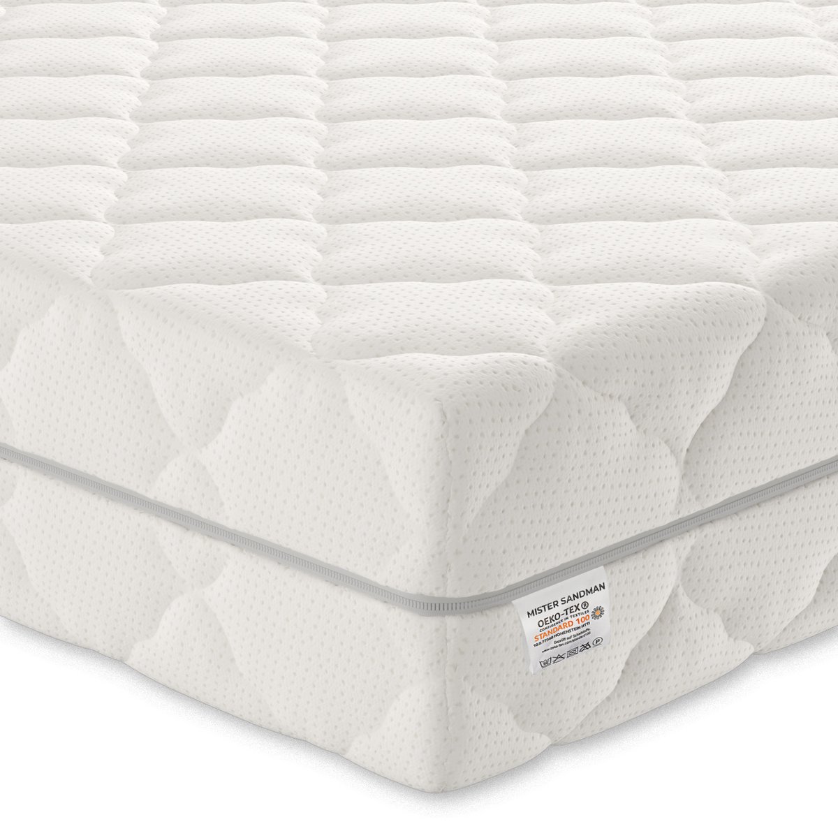 Surmatelas Mister Sandman Sur matelas 160x200 mousse froide très  confortable - mi-ferme - sur matelas respirant - surmatelas 160x200  déhoussable