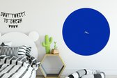 WallCircle - Wandcirkel ⌀ 150 - Vintage - Blauw - Vrouw - Ronde schilderijen woonkamer - Wandbord rond - Muurdecoratie cirkel - Kamer decoratie binnen - Wanddecoratie muurcirkel - Woonaccessoires