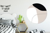 WallCircle - Wandcirkel ⌀ 140 - Vormen - Abstract - Design - Ronde schilderijen woonkamer - Wandbord rond - Muurdecoratie cirkel - Kamer decoratie binnen - Wanddecoratie muurcirkel - Woonaccessoires