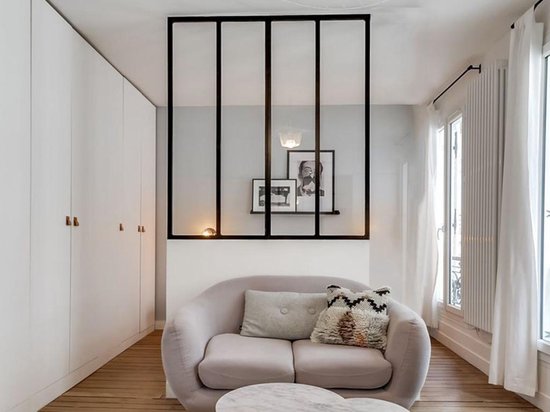 Fenêtre intérieure en Verres BAYVIEW en aluminium avec revêtement en poudre noire - 120 x 130 cm L 120 cm x H 130 cm x P 3,5 cm