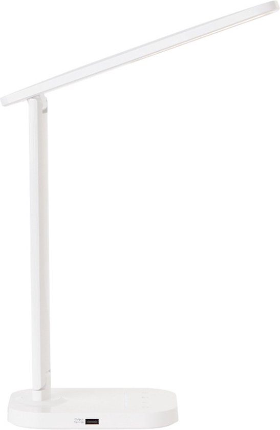 Brilliant | Lampe à poser LED Vicari blanc | 1x LED intégrée, LED 6W intégrée, (450lm, 3000-6100K)
