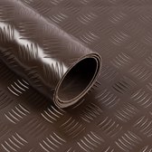 karatcommercial Rubber loper - Rubbermat - Diamond Cut - 2 mm - Bruin - 120 x 150 cm