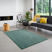 Carpet Studio Santa Fe Rug 160x230cm - Tapis à poils courts pour salon et chambre à coucher - Vert