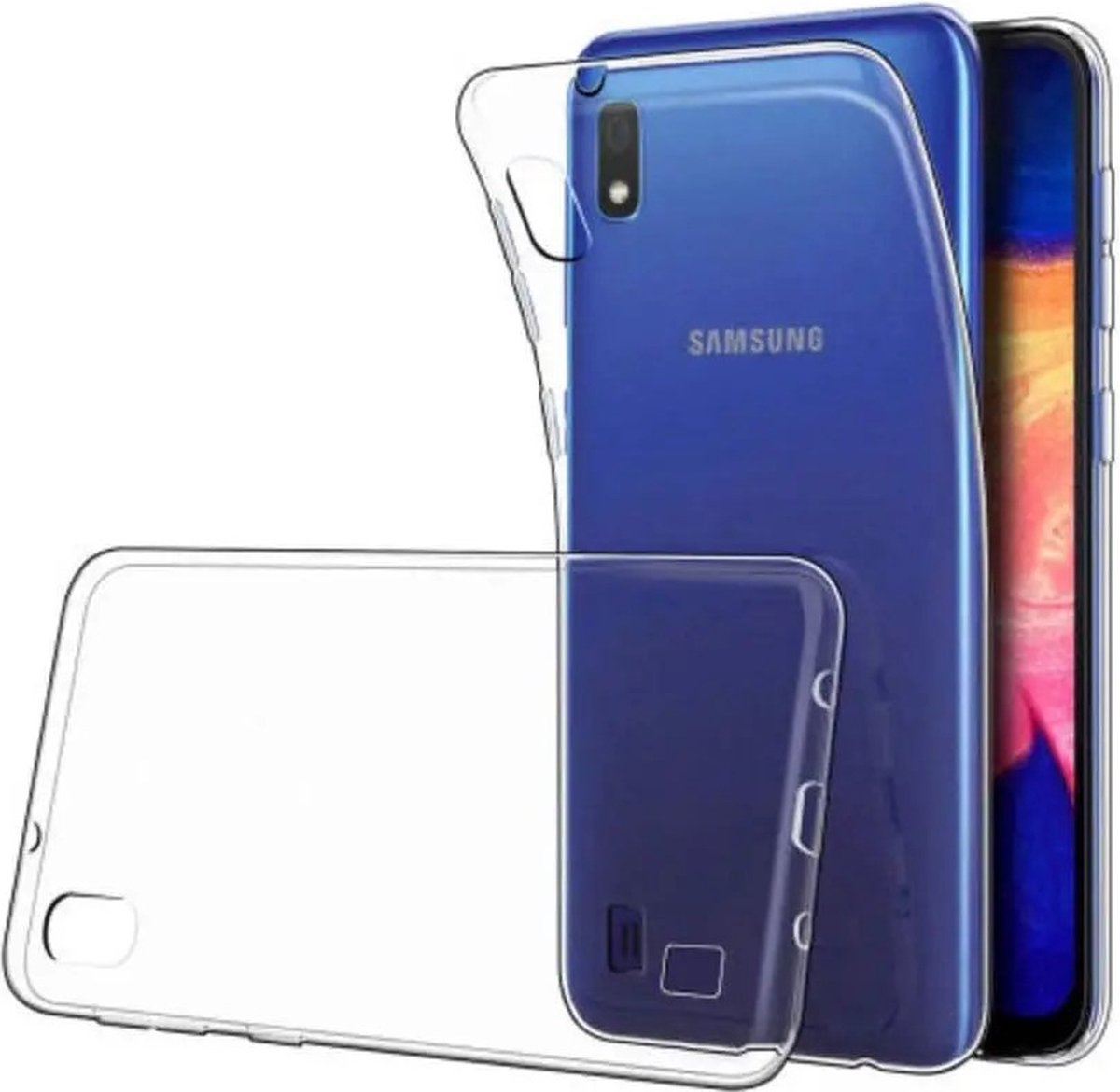 High Quality Siliconen Back Cover hoesje Samsung Galaxy A10 - 2 mm - Transparant