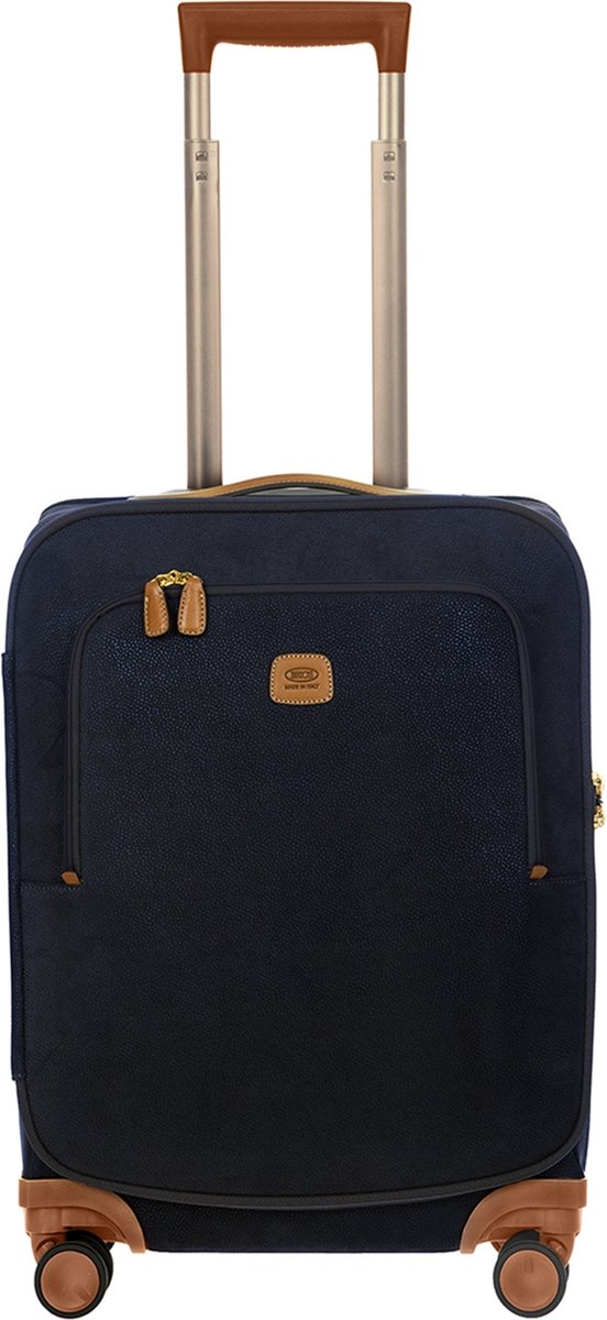 BRIC'S met laptopvak Life Cabin Trolley 55 cm Blue Donkerblauw