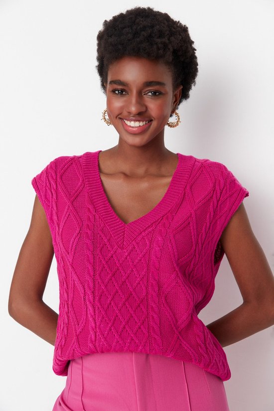 Kort sweatvest voor dames in Beige