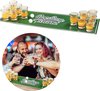 Afbeelding van het spelletje Cheqo® Beer Pong Spel - Drankspel - Bierpong Speelmat - Biermat - Inclusief 12 Shotglazen - Shotglaasjes - Drankspelletje