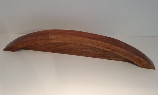 Muurplank Rond Wandplank Mangohout Rond | 90x19cm | Transparante Lak | muurplank ...