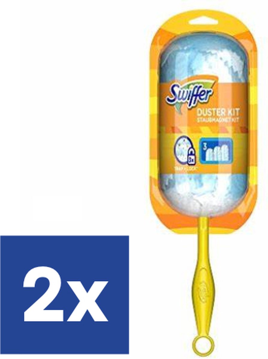 Swiffer Duster Kit - afstofset - incl 3 navullingen - 2 stuks