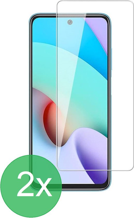 Screenprotector 2x Geschikt voor Xiaomi Redmi 10 2022 - screen protector - glas - bescherm - beschermglas - ZT Accessoires