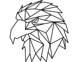 Arend Kop -- Eagle Roofvogel Woondecoratie Wooninrichting Wonen Muurdecoratie Woonidee Lasercut Hout Houten Uniek Cadeau Wall Art Interieurinrichting Decoratie Interior Deco Wildlife Africa Amercan Eagle