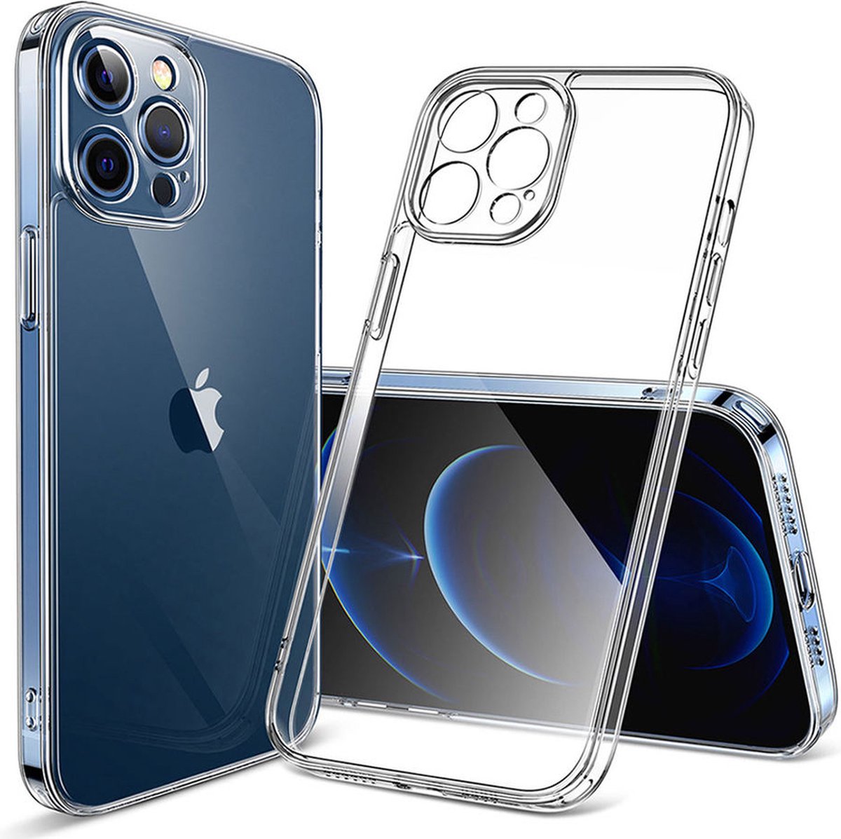 MCM Transparant iPhone 14 Plus hoesje - Clear Case - Kras bestendig hoesje – Telefoonhoesje Transparant