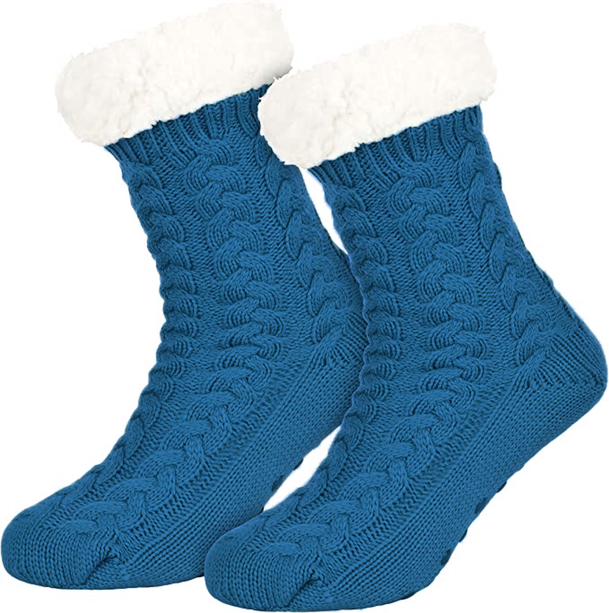 Acheter Chaussettes chaudes d'hiver en coton épais, couleur unie