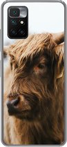 Telefoonhoesje Geschikt voor Xiaomi Redmi 10 hoesje - Schotse Hooglander - Dieren - Horens - Siliconen Telefoonhoesje
