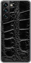 Geschikt voor Samsung Galaxy S22 hoesje - Dierenprint - Krokodillen - Leer - Siliconen Telefoonhoesje