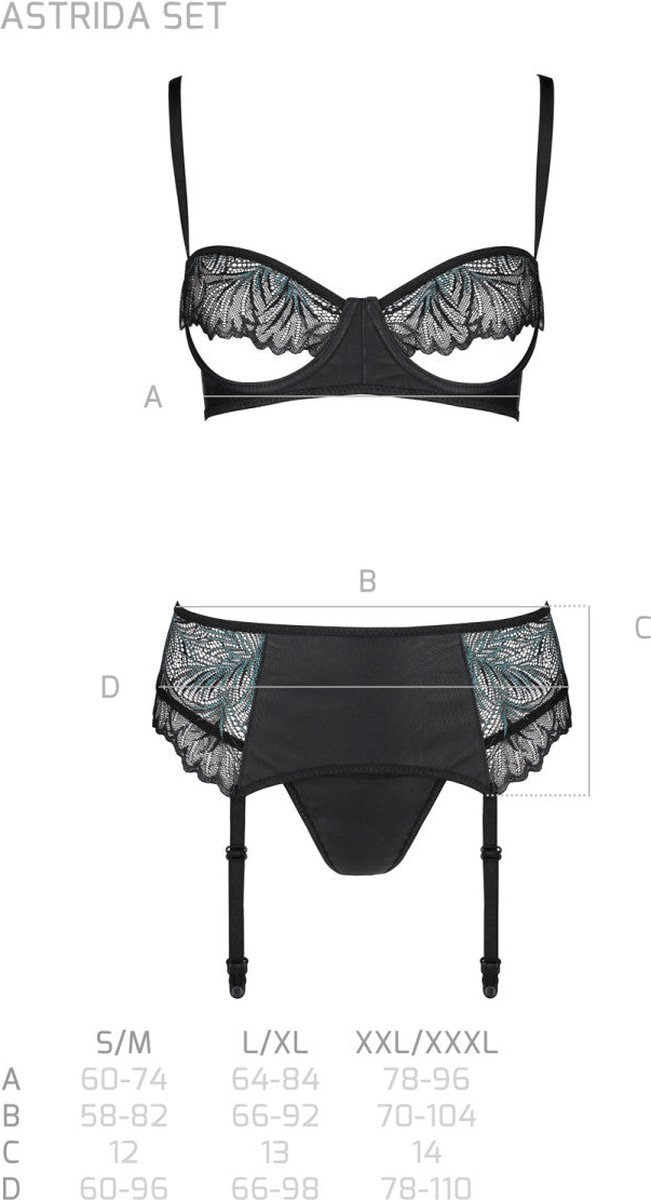 PE Astrida 3pcs set black